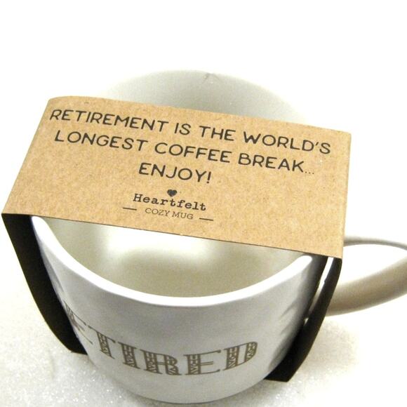 Nice Large 15oz Handmade style Coffee Gift Mug for Happy Retired Person - Picture 3 of 4